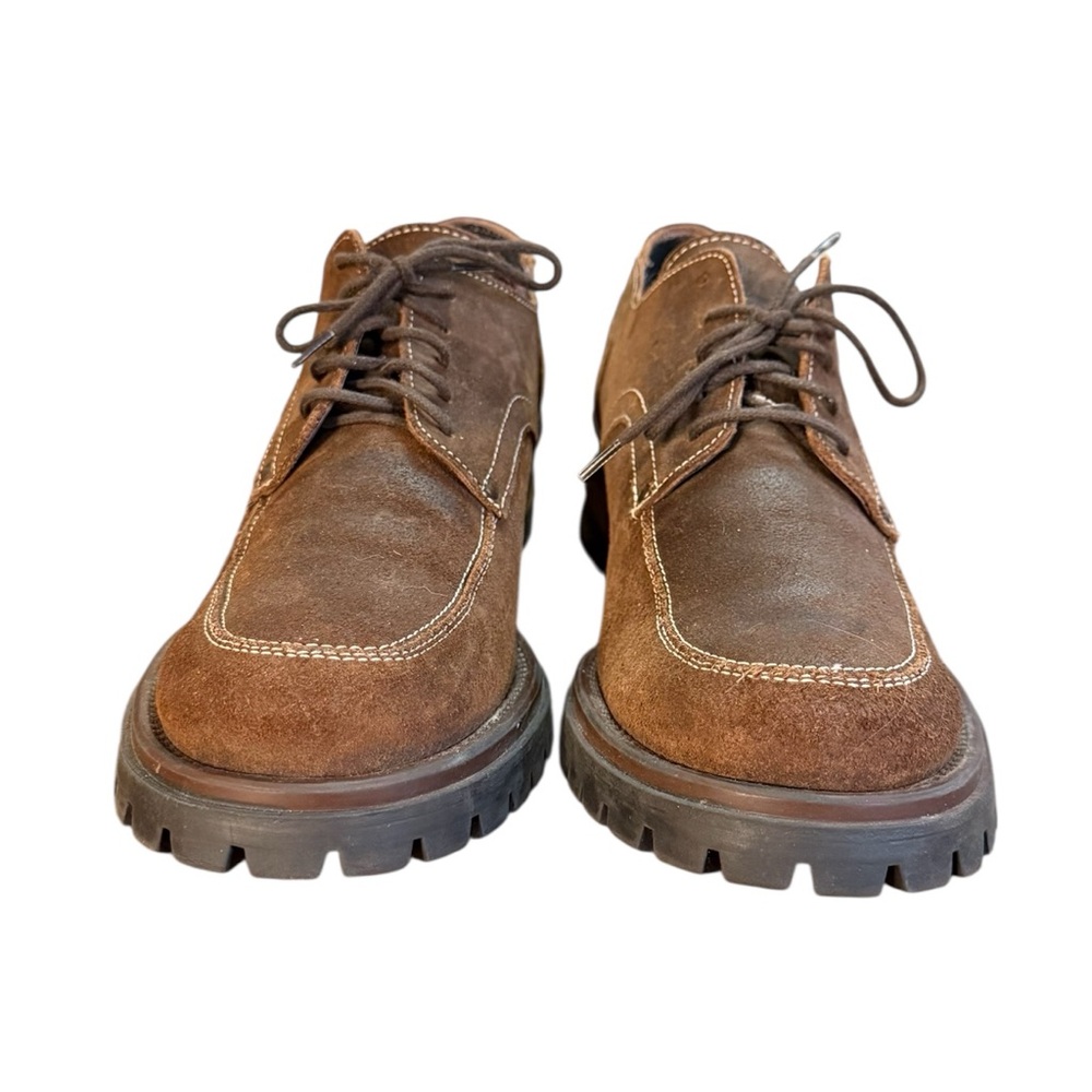 American Eagle Outfitters Brown Suede Platform Derby Shoes - Picture 4 of 9